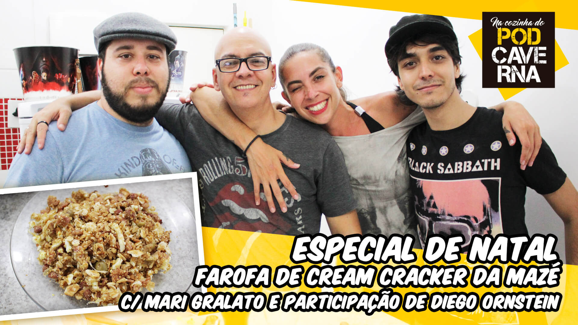 Especial de Natal2017 - Farofa de Cream Cracker da Mazé c/ Mari Gralato e participação de Diego Ornstein