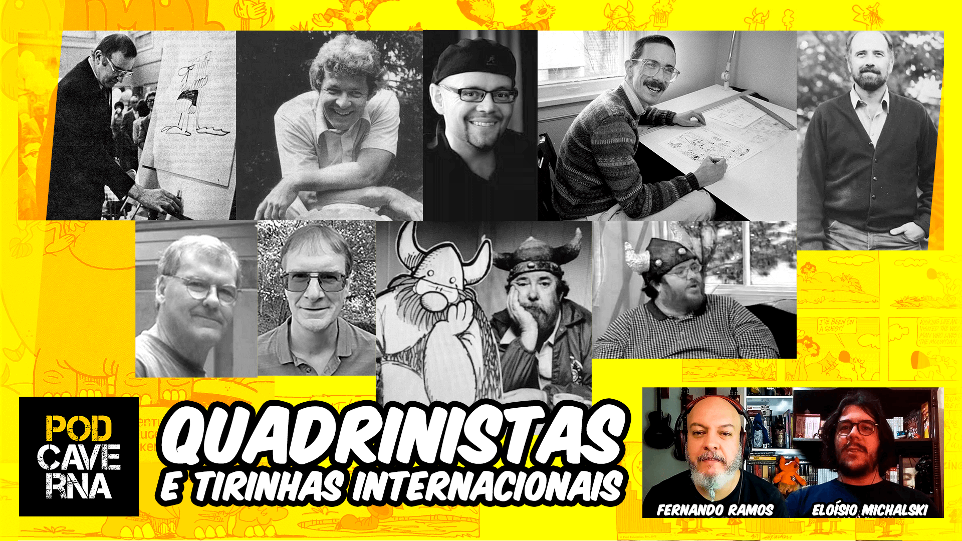 Quadrinistas e tirinhas de jornal internacionais