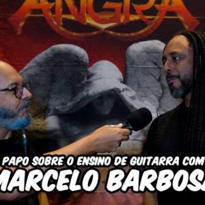 Papo sobre o ensino de guitarra com Marcelo Barbosa do Angra