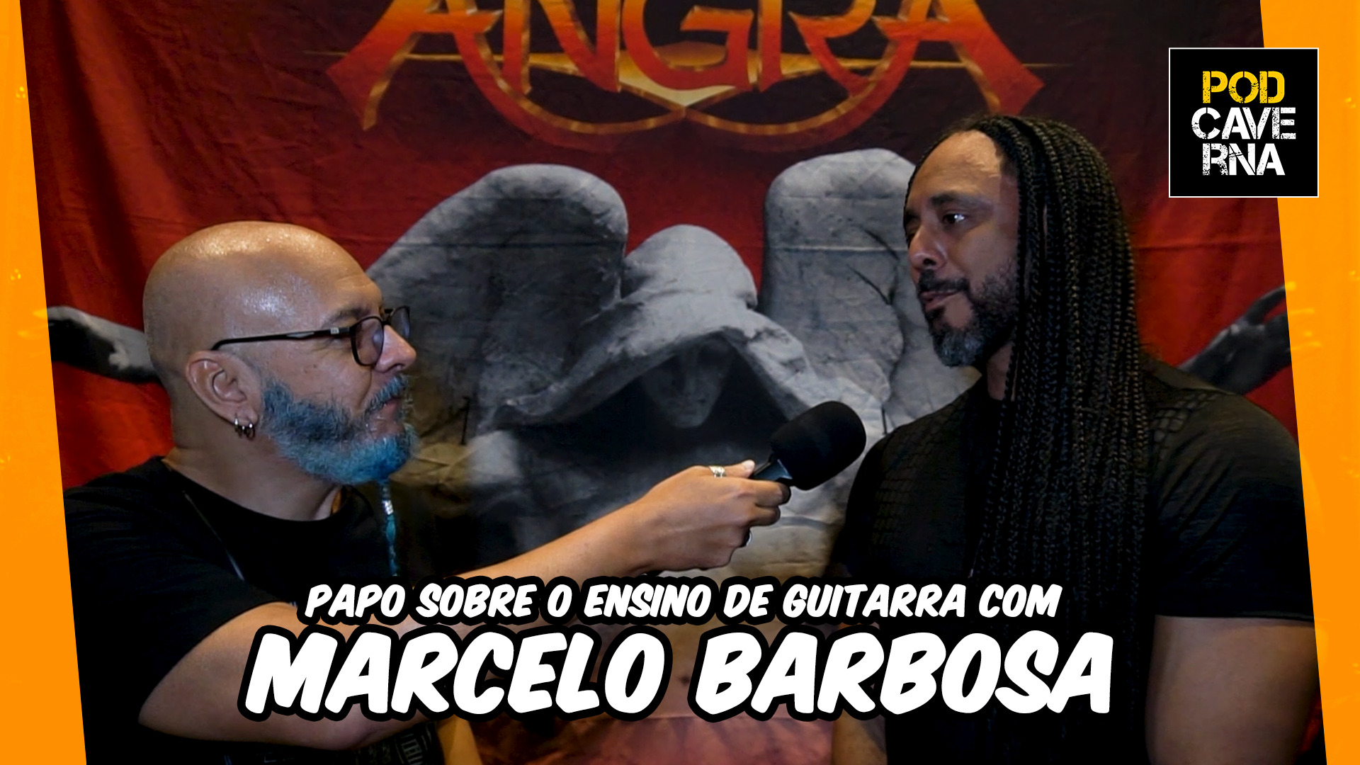 Papo sobre o ensino de guitarra com Marcelo Barbosa do Angra